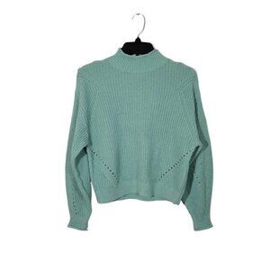 Sage Mock Neck Dolman Sleeve Sweater